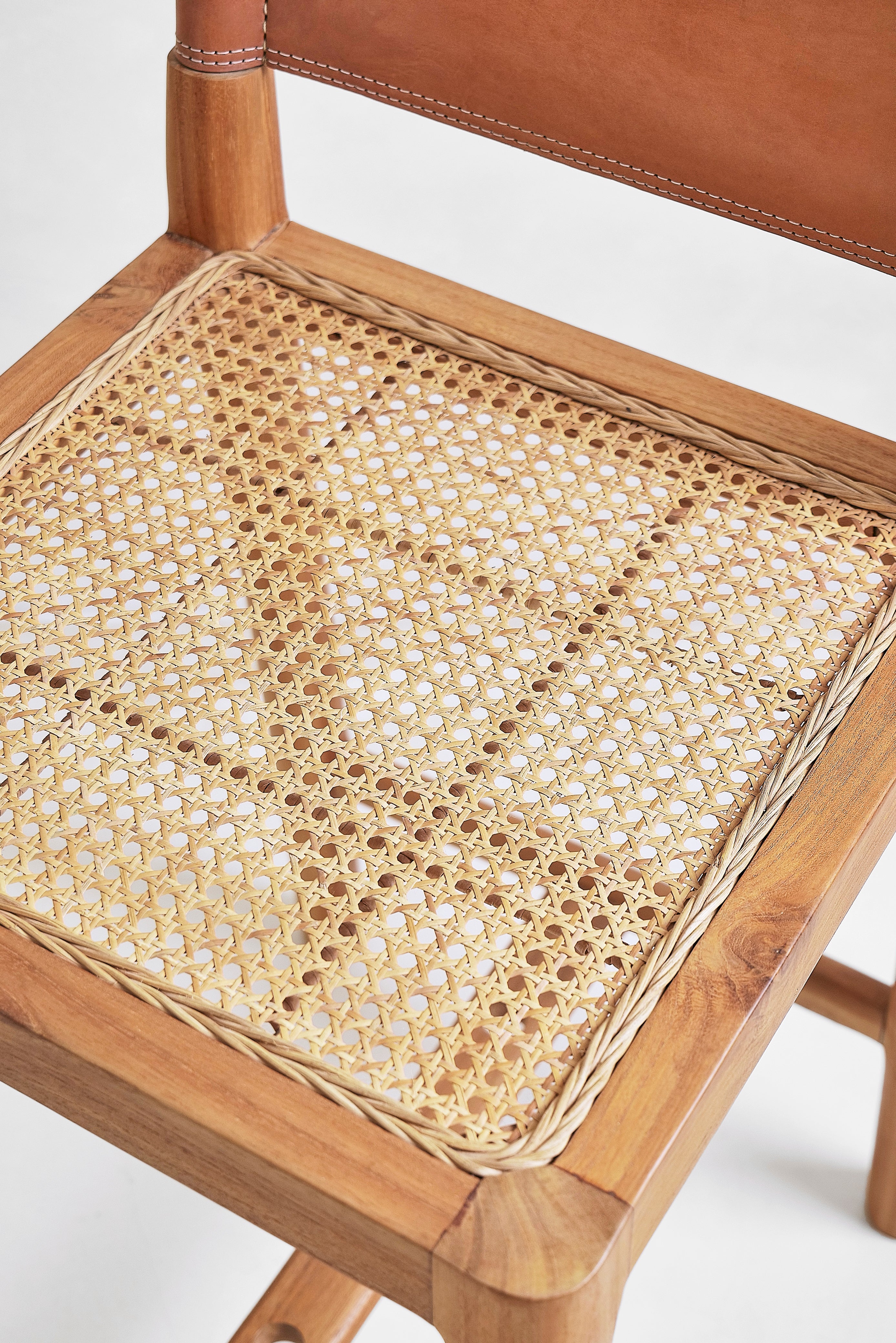 Home Edition 20- Leather and Rattan stool troffle