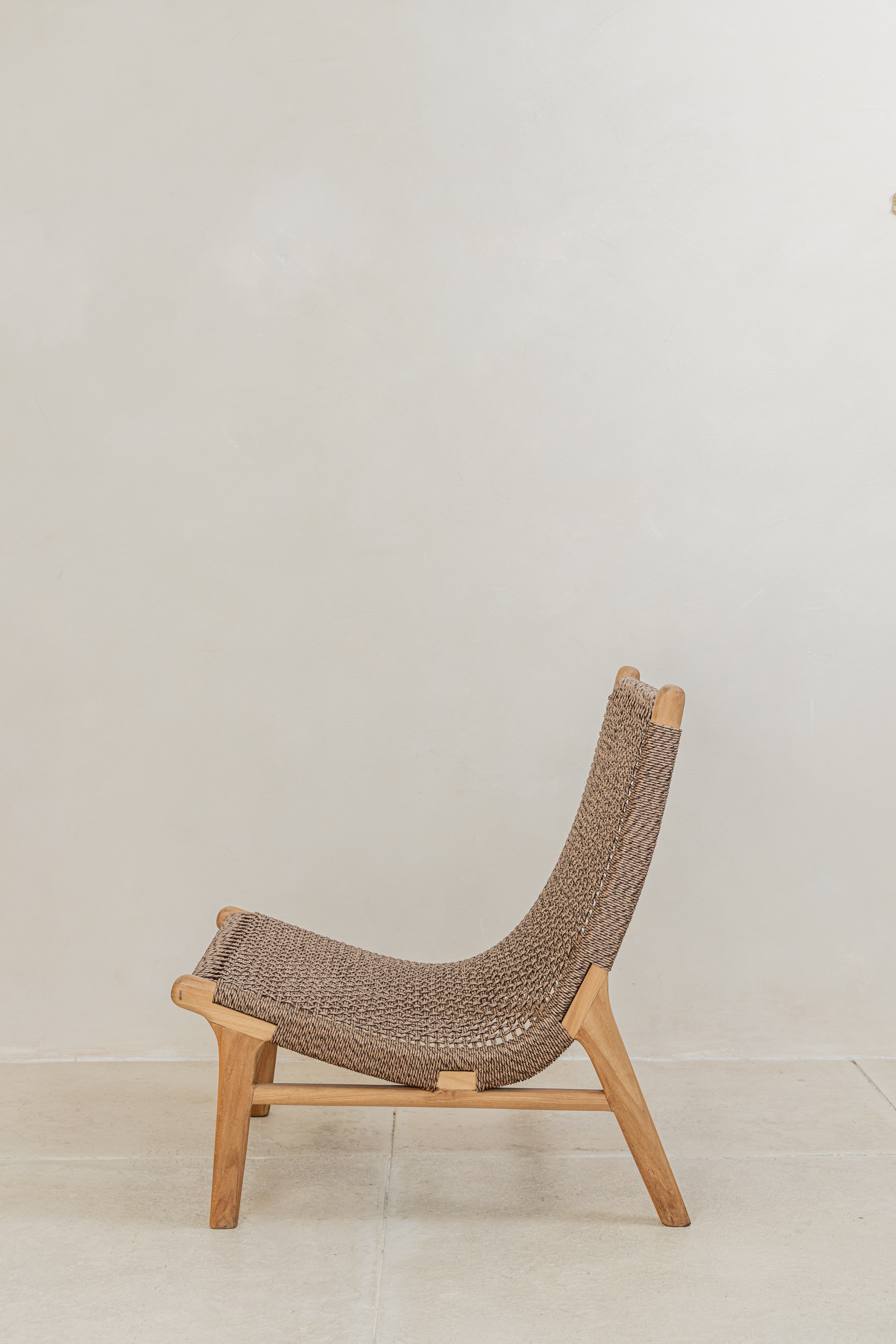Palma - Spanish inspired indoor outdoor lounge chair side view
