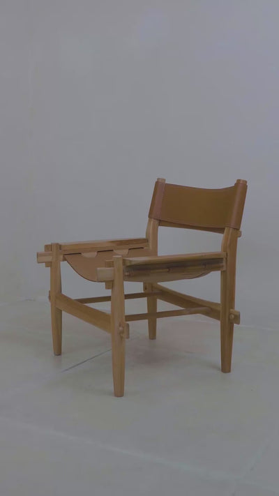 Vera leather lounge chair video