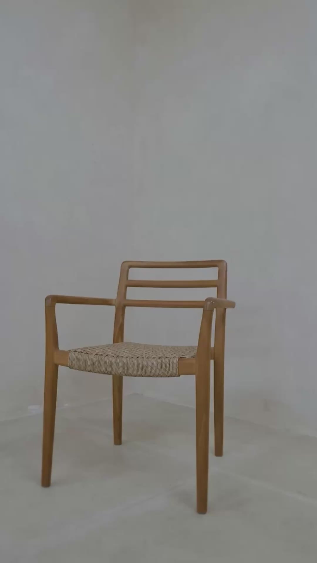 video of lila outdoor teak arm chair