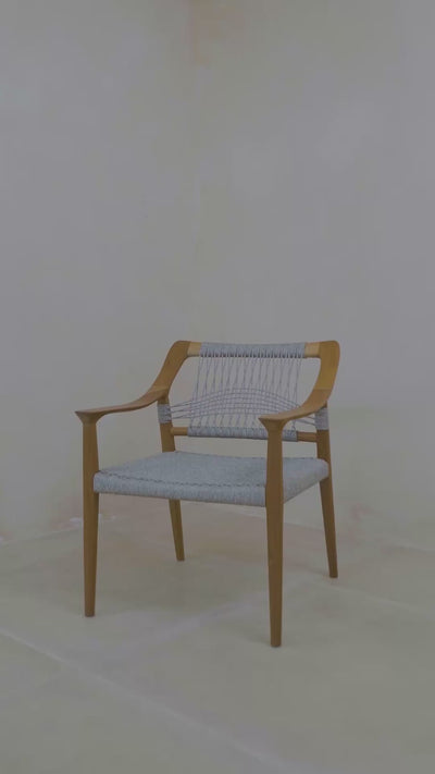 Norwegian-inspired dining chair grey