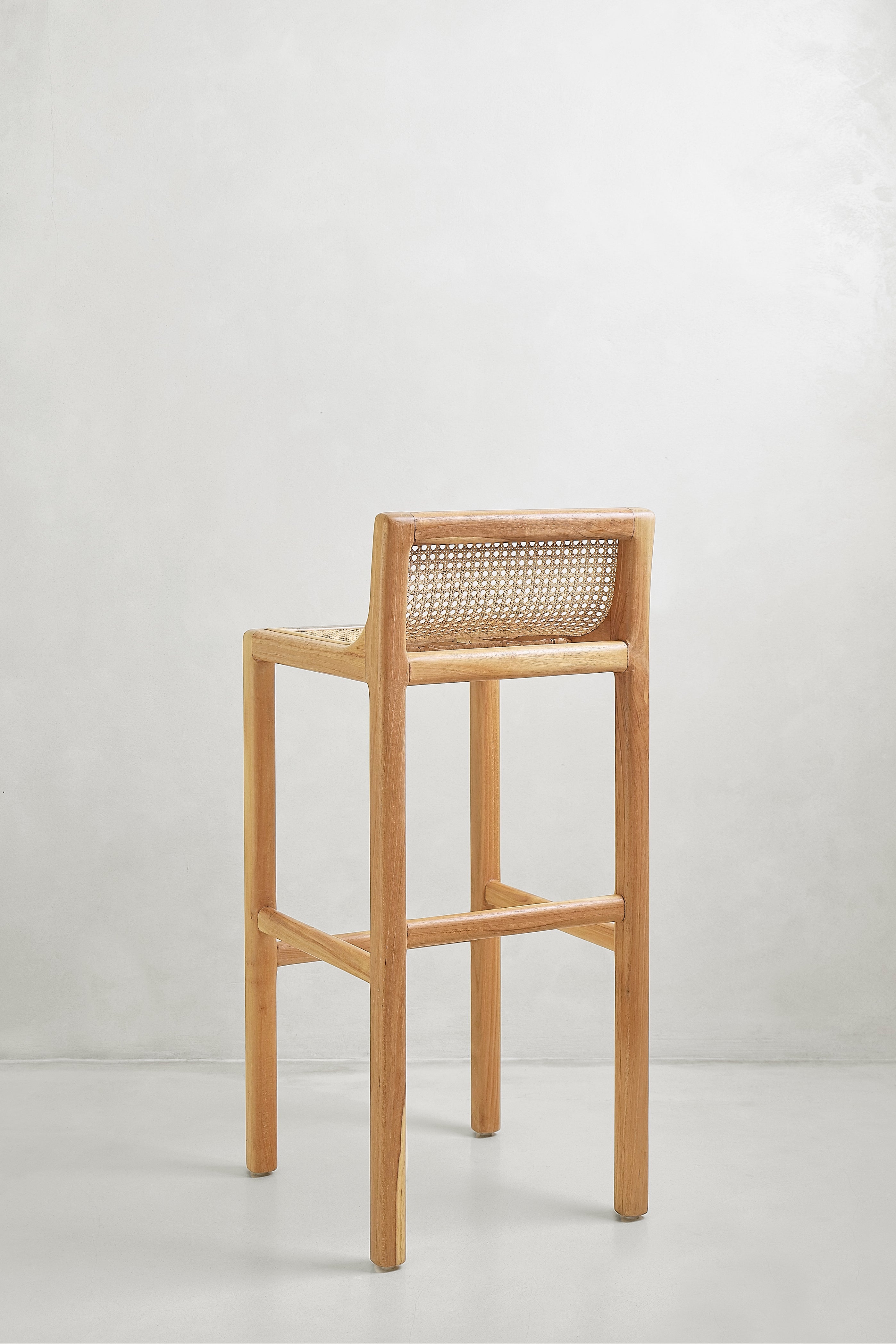 Home Edition 19-  Rattan bar stool- troffle